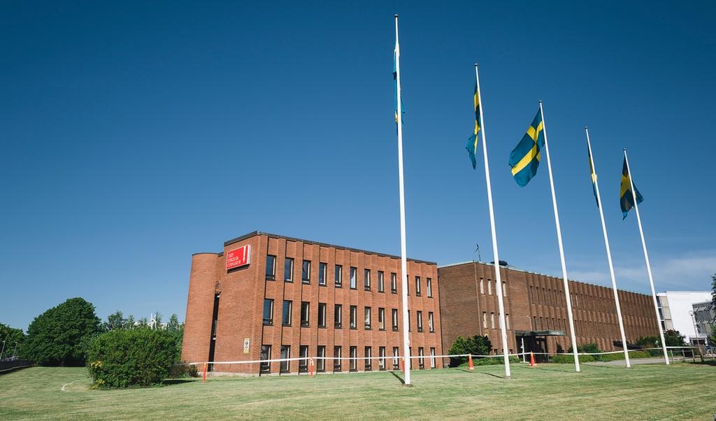 Täby Enskilda Gymnasiums skolbyggnad.