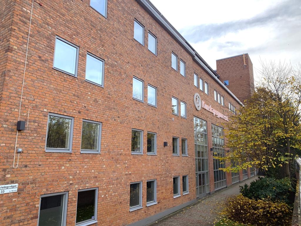 Kunskapsgymnasiet Liljeholmens skolbyggnad. 