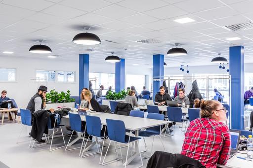 Studiemiljö, A-huset, Luleå tekniska universitet i Luleå.