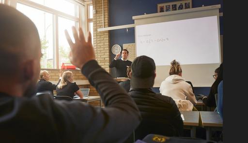 Klassrum i Katrinelundsgymnasiet