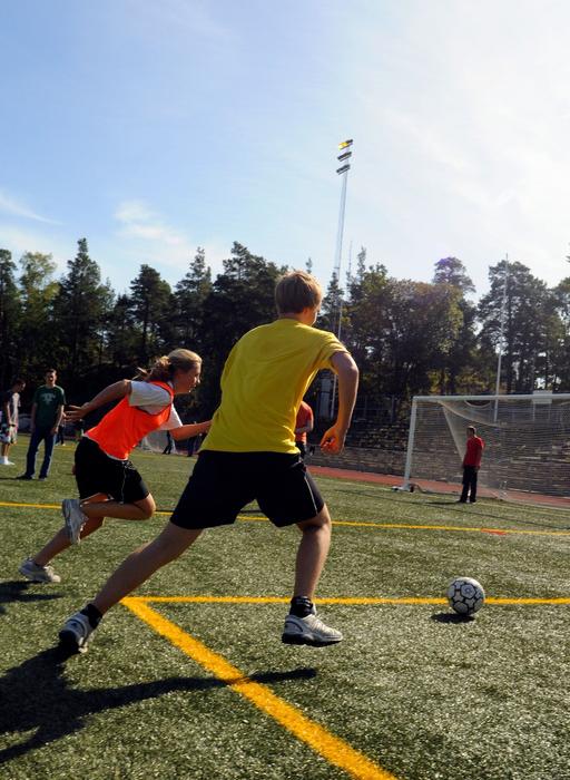 Idrottsanläggning på Nacka gymnasium
