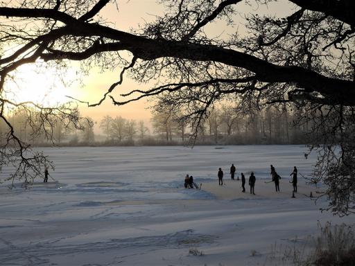Vinter på Ekebyholms Gymnasium