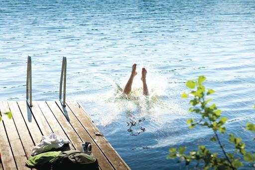 Stranden vid Vackstanäsgymnasiet