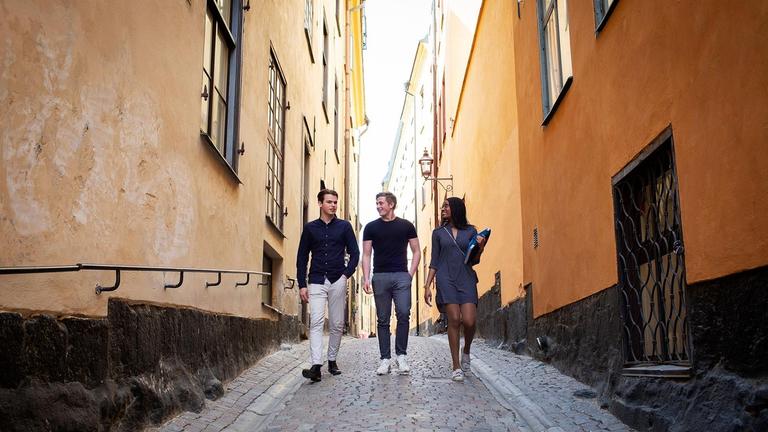 Elever på Jensen Gymnasium Gamla Stan